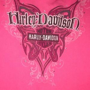 Pink Harley tank